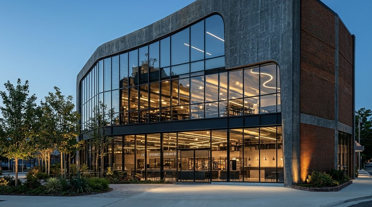 Commercial architecture and plaza design in Pakistan